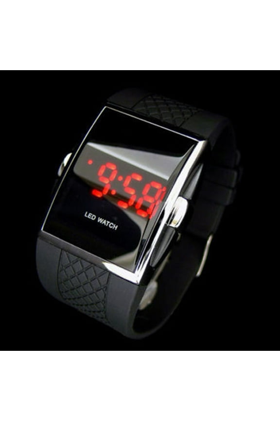 Men Women Fashion LED Digital Display Square Case Sports Casual Wrist Watch