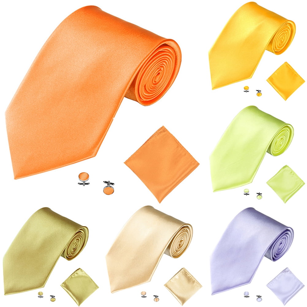 Barry.Wang Pre-Tied Bow Tie Set For Men - Adjustable Bowtie With Pocket Square & Cufflinks, Wedding, Prom, Formal Events
