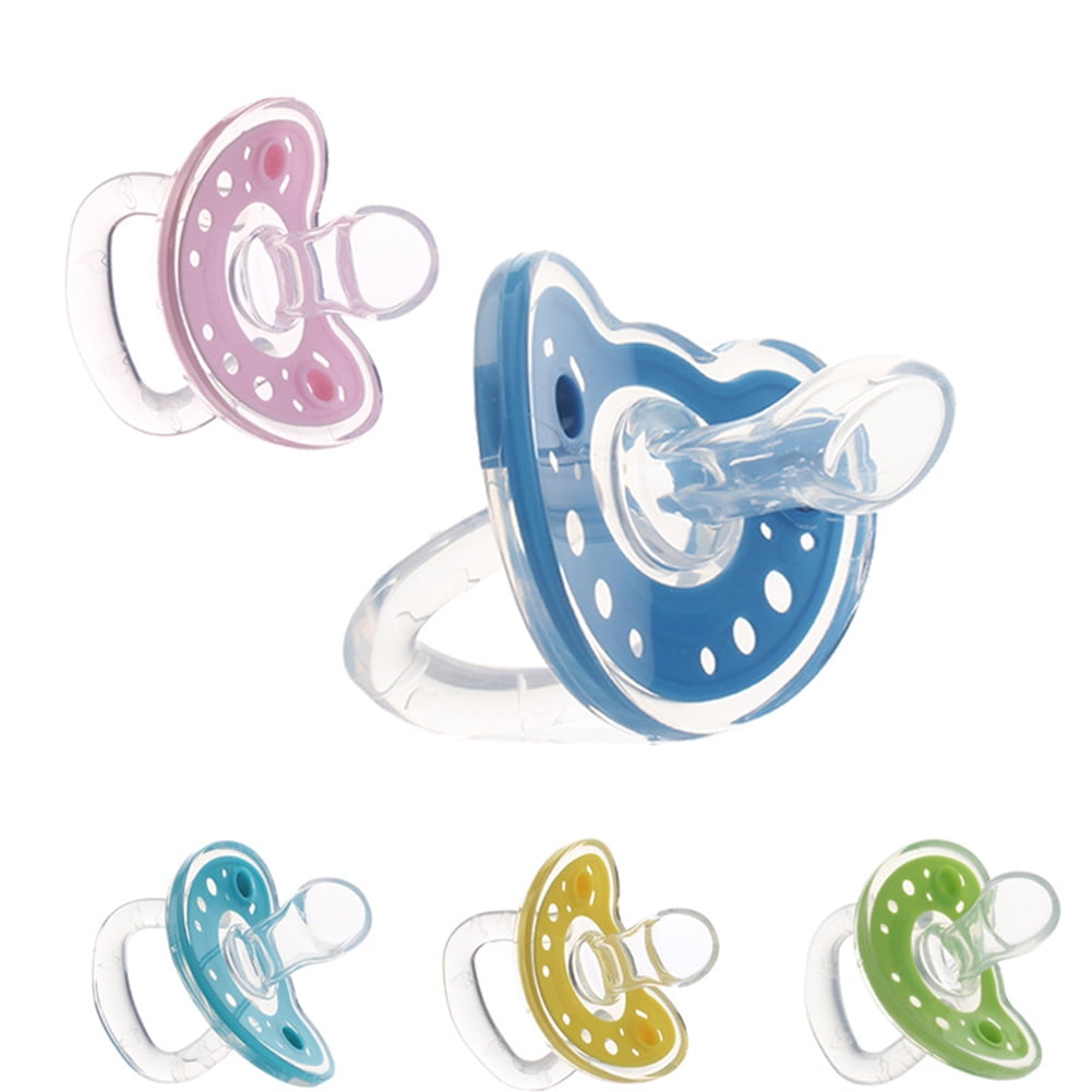Archer Newborn Infant Baby Soft Silicone Dummy Pacifier Flat Round