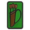 thumbnail image 1 of Archer Quiver with Arrows Archery Applique Multi-Color Embroidered Hook & Loop Patch - 3.5 Inch Large, 1 of 5