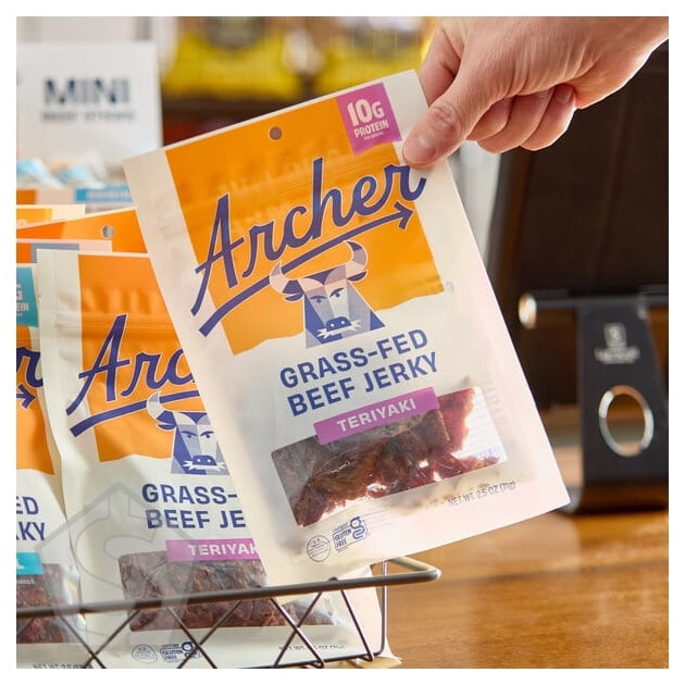 Archer Teriyaki Beef Jerky 2.5 oz. - 12/Case