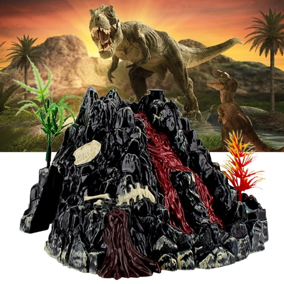 Hevirgo Volcano Eruption Simulation Sound Light Spray Children Model Toy Desktop Ornament
