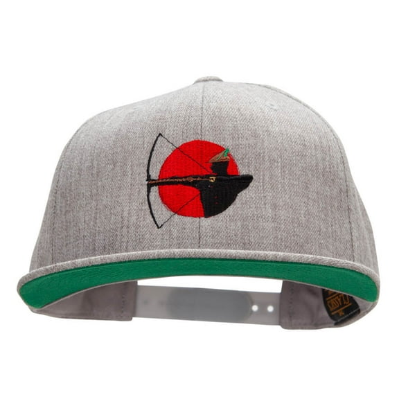 Archerer Embroidered Wool Blend Snapback Cap - Heather OSFM