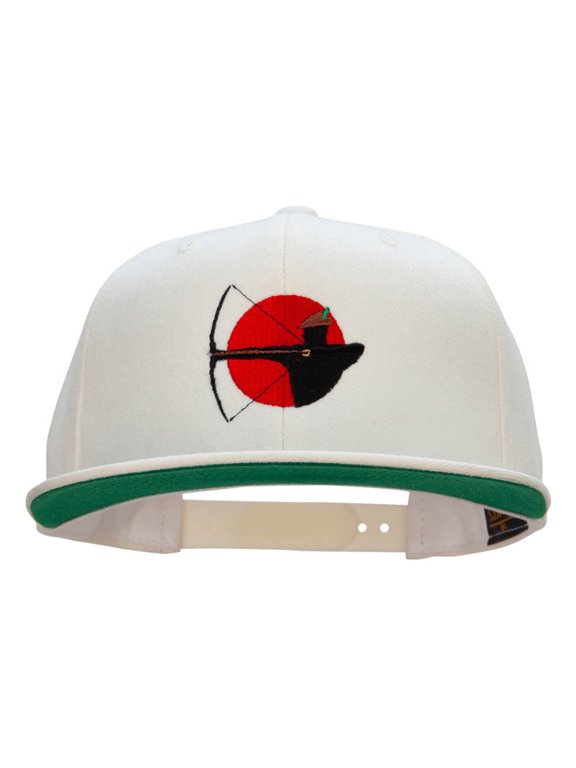 Archerer Embroidered Wool Blend Snapback Cap - Natural OSFM