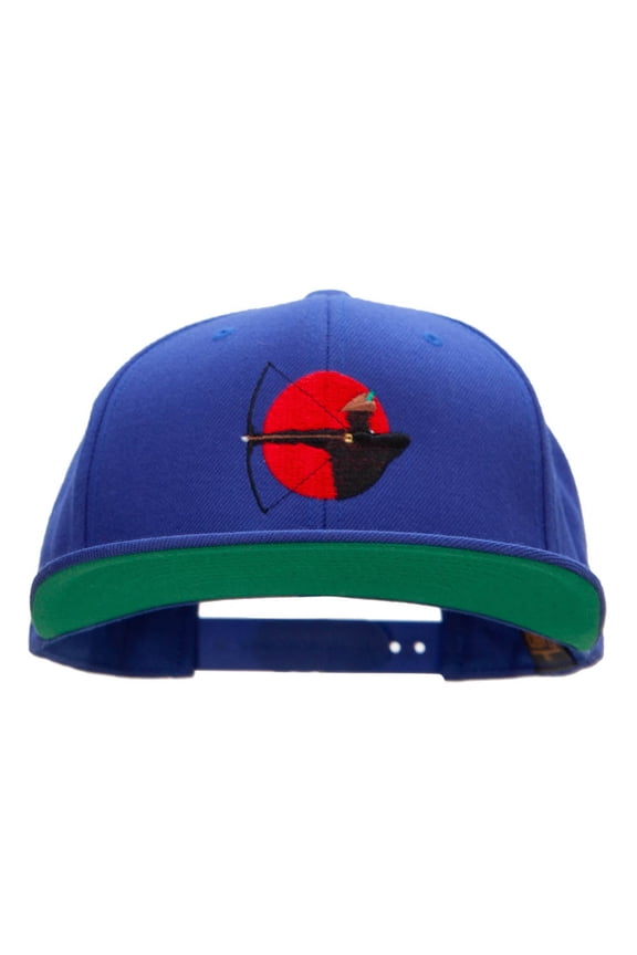 Archerer Embroidered Wool Blend Snapback Cap - Royal OSFM