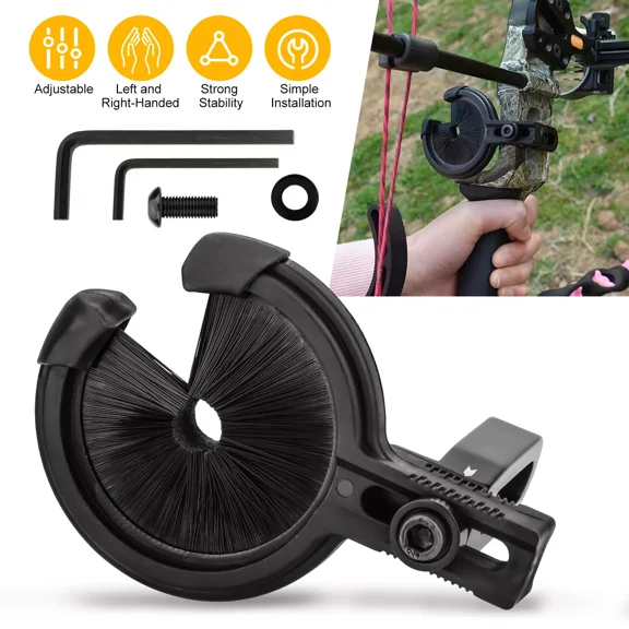 Archery Adjustable Brush Arrow Neat Rest Right & Left Hand Compound Recurve Bow