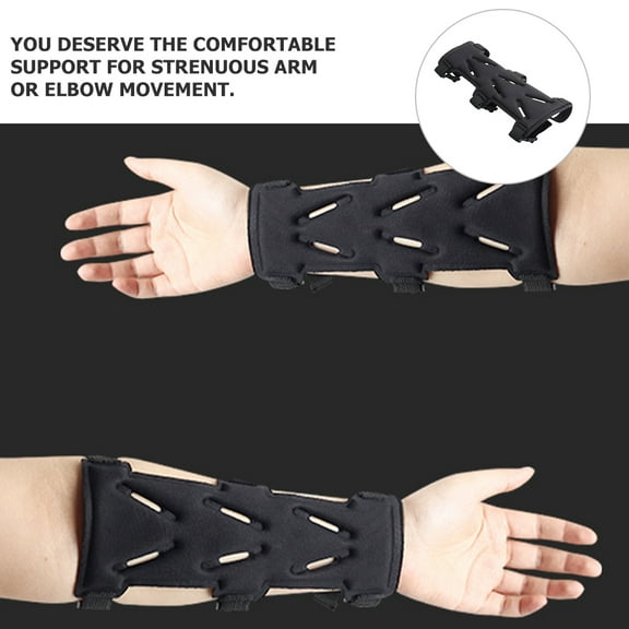 Archery Arm Guard for Protection Use with Comfortable Cloth Black Ergonomic Design