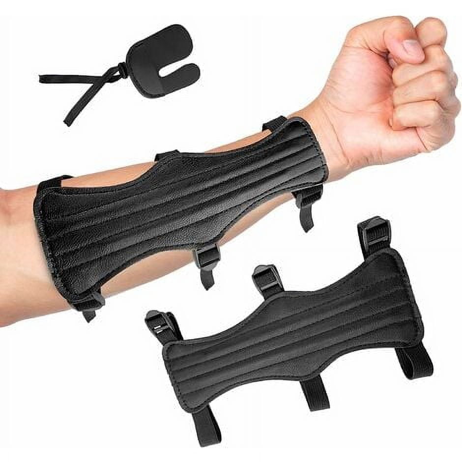 Archery Arm Guard for Kids Adults, Leather Forearm Guard for Archery