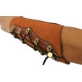 thumbnail image 1 of Archery Arm Guard, Unisex Leather Gauntlet Wristband Wide Bracer Arm Armor Cuff, 1 of 2