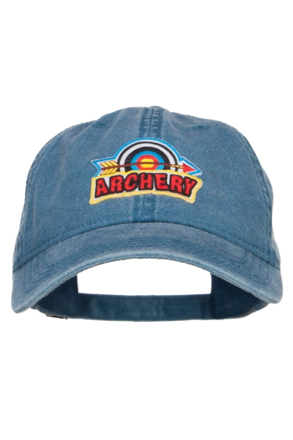 Archery Arrow Patched Washed Cap - Navy OSFM