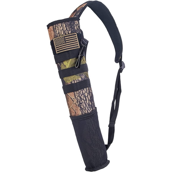 Archery Arrow Quiver for Arrows Holder Adjustable Hip and Back Bow Hunting and Target Practicing Accessories with Molle Tactical System for Kids and Adults Shooting Storage Arrow Bags