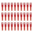 thumbnail image 1 of Uxcell Archery Arrows Nocks, Plastic Insert Arrow Nock Replacement Arrow Tails for Hunting Shooting Compound Recurve Transparent Red, 1 of 7