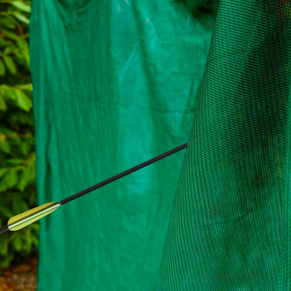 Archery Backstop Nets - Green [10ft x 20ft]  High-quality netting made from close mesh knitted HTTP with backstop system, perfect for protecting archers & spectators in practice or tournament.