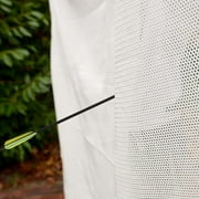 Archery Backstop Nets - White [30ft x 10ft]   High-quality netting made from close mesh knitted HTTP with backstop system, perfect for protecting archers & spectators in practice or tournament.