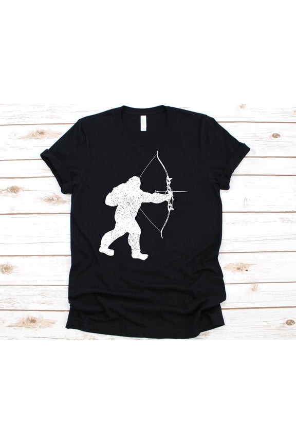 Archery Bigfoot Shirt, Gift For Archer, Archery Shirt, Archery T-Shirt, Bow And Arrow, Crossbow, Arrow Shirt, Bow Shirt, Sasquatch Shirt