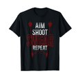 Archery Bow Archer Vintage Aim Shoot Swear Repeat TShirt