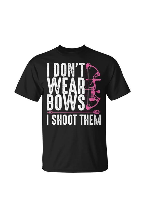 Archery Bow Hunting Archer Graphic Tee Unisex Adult Cotton Casual Outdoor Sports Gift T-Shirt, Size S, Color Black