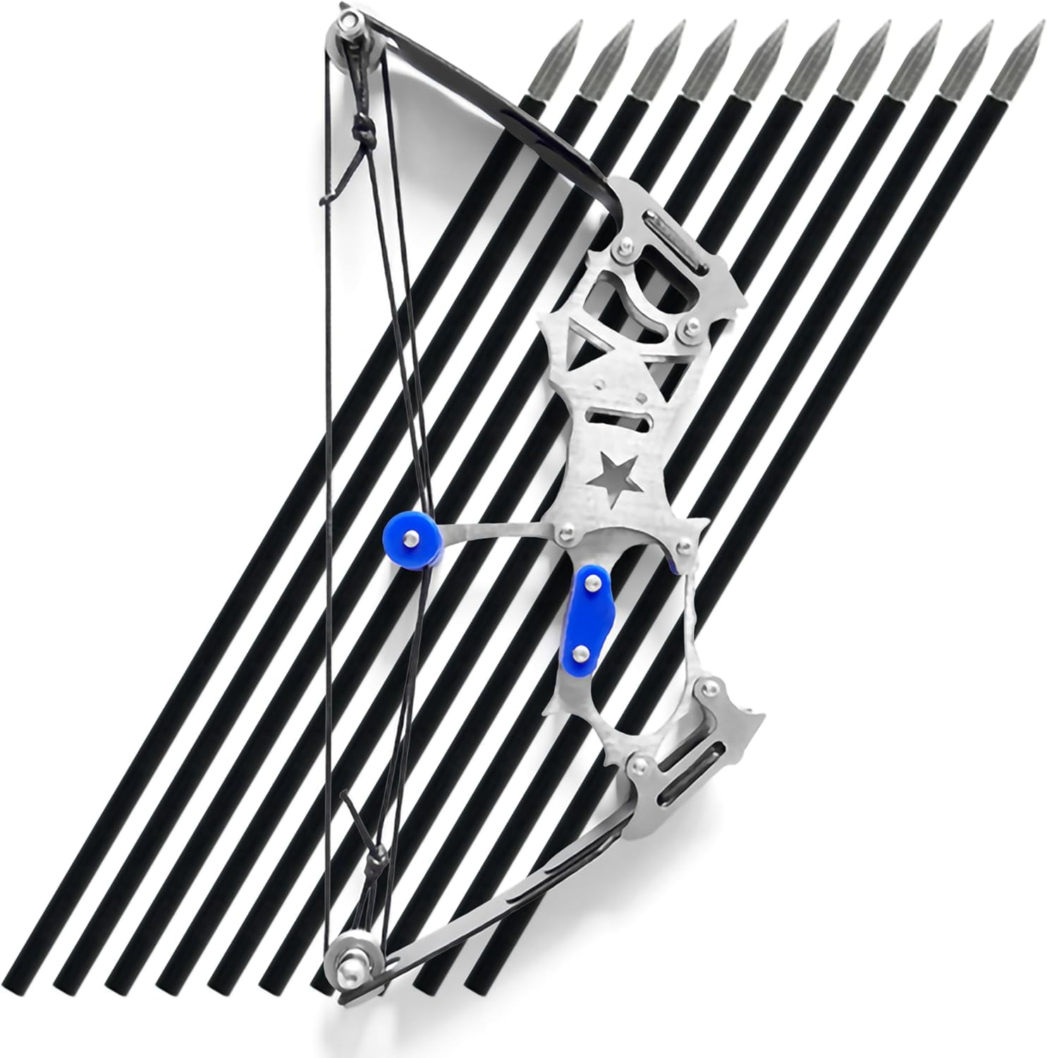 Archery Bow Set Left and Right Hand Compound Bow Hunting Bow Metal Material Catapult RH/LH for Practice Archery