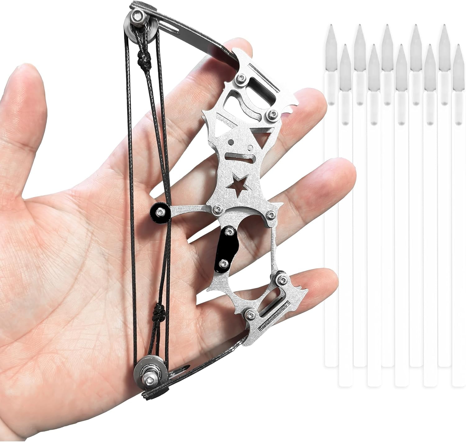 Archery Bow Set Left and Right Hand Compound Bow Hunting Bow Metal Material Catapult RH/LH for Practice Archery
