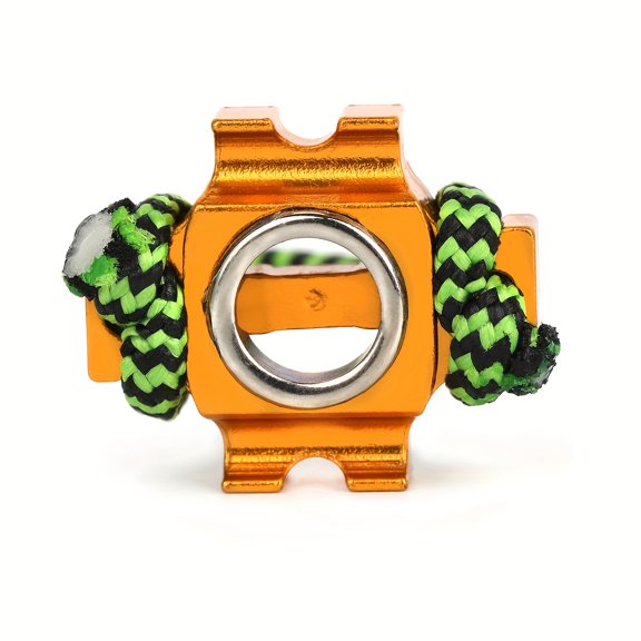 Archery Bow String D-Loop Aluminum D Loop Mount with Braided Paracord, Compound Bow Accessories for Hunting & Target Shooting