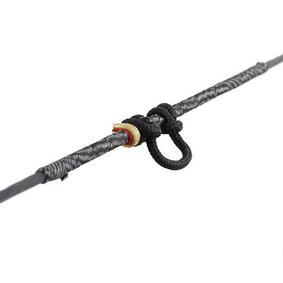 Archery Bow String Nocking Points Buckle Clip Knocks Brass Archery Bow Accessories Antiskid Nylon Inner Layer Hunting Equipment 6Pcs Fangkenuo