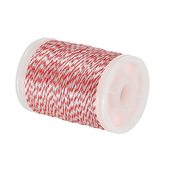Archery Bow String Serving Thread 120 Yard/110M, 0.3" Dia Bowstring Thread, Pink White
