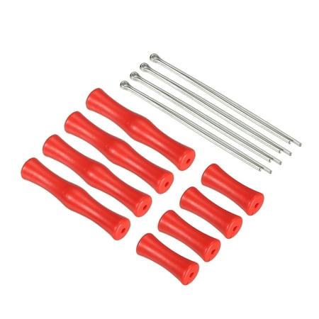 Archery Bowstring Finger Guard Saver 1.6 Inch/0.8 Inch Silicone Finger Guard for Youth, Red, 4 Pack