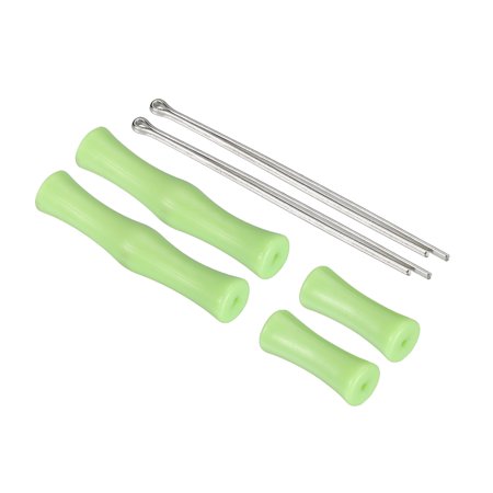 Archery Bowstring Finger Saver 1.6 Inch/0.8 Inch Silicone Finger Guard for Youth, Green, 2 Pack