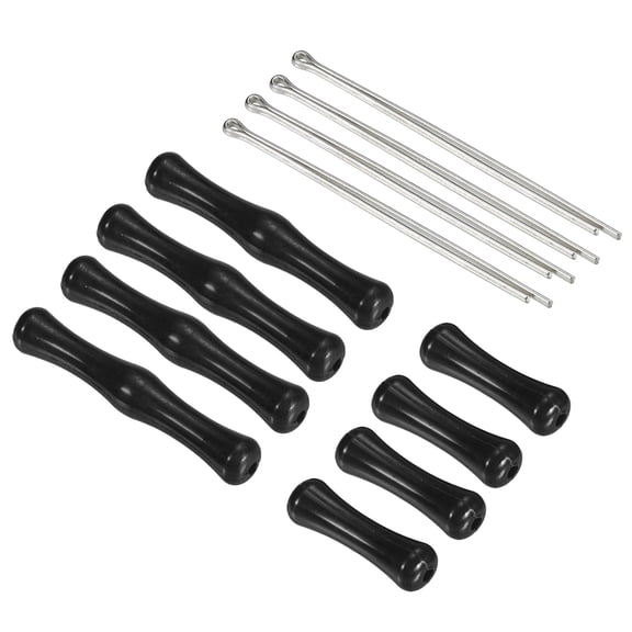 Archery Bowstring Finger Saver 2 Inch/1.2 Inch Silicone Finger Guard for Adult, Black, 4 Pack