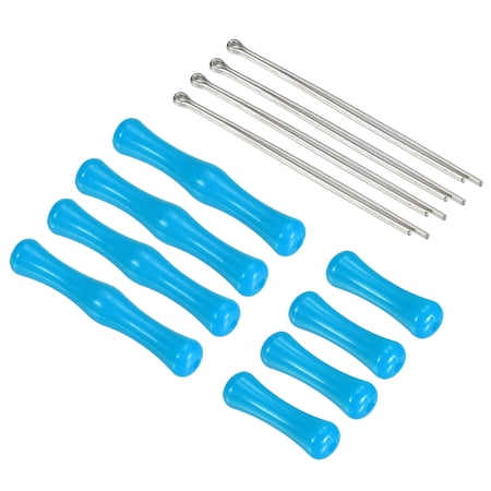 Archery Bowstring Finger Saver 2 Inch/1.2 Inch Silicone Finger Guard for Adult, Blue, 4 Pack