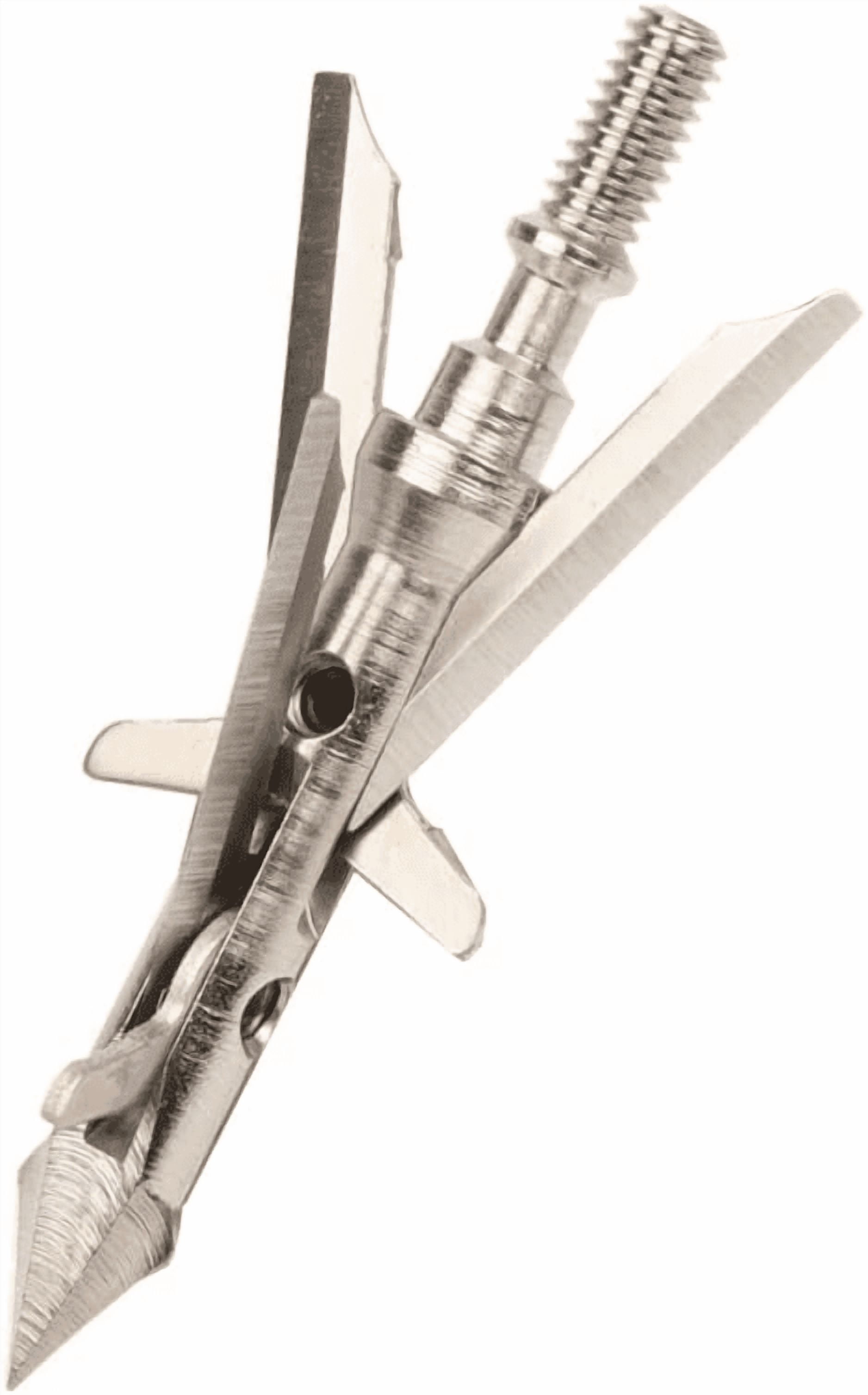 Archery Broadhead 100 Grain, 6-Pack Mechanical 4-Blade Hunting Arrow ...