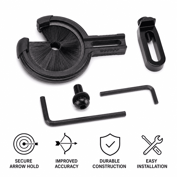 Archery Brush Arrow Rest, Universal Capture Arrow Rest for Compound and Recurve Bows Accessories
