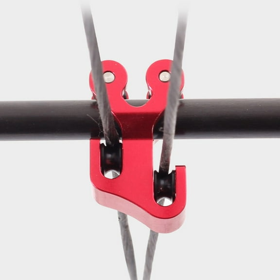 Archery Cable Slide Compound Bow String Separator Splitter Glide Roller Aluminum Alloy Bowstring Splitter Hunting Accessories Black Fangkenuo