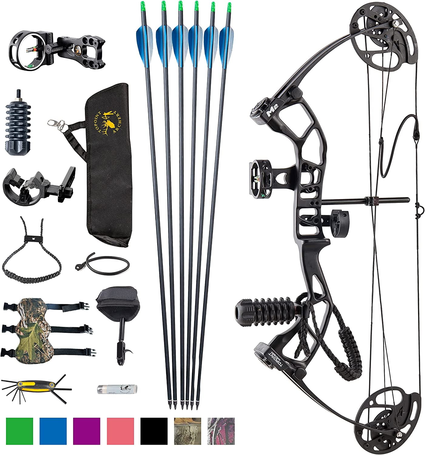 Archery Compound Bow, Compound Bow and Arrow for Youth, Beginner, Adults, Compound Bow Set with