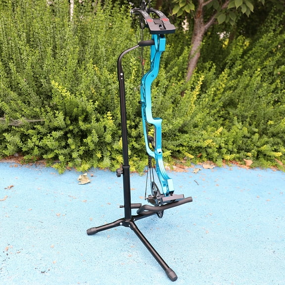 Archery Compound Bow Stand Foldable and More Stable Adjustable High/ Low Durable and Stable Protection