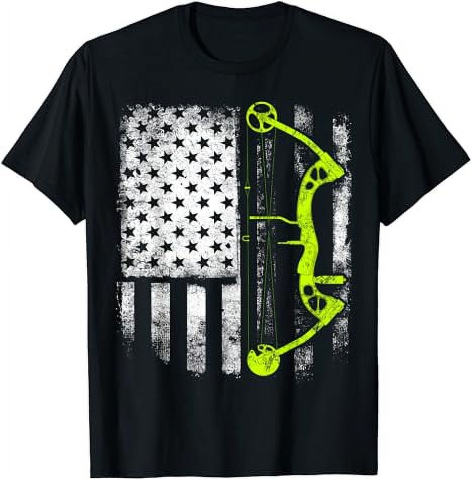 Archery Compound Bow USA Flag Shirt - Walmart.com