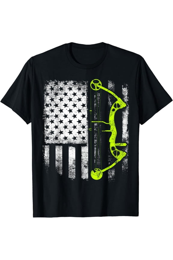 t-shirtArchery Compound Bow USA Flag Shirt mens t shirt,black,women,funny,misfits,men,journey