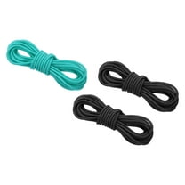 Archery D Loop Rope 10 FT, Bow String Release Nock Wire Nocking Loop Ring, 2pcs Black 1pcs Turquoise