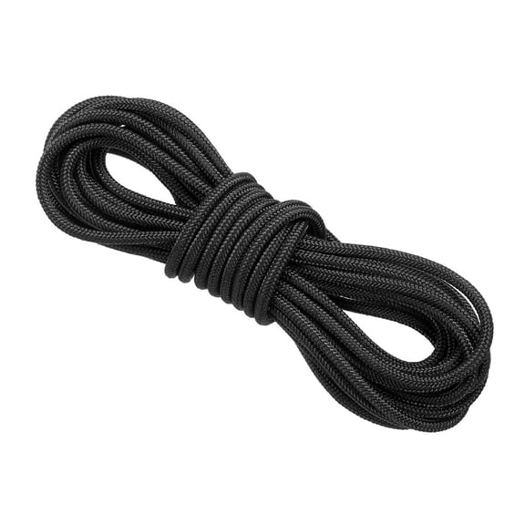 Archery D Loop Rope 10 FT, Bow String Release Nock Wire Nocking Loop Ring, Black