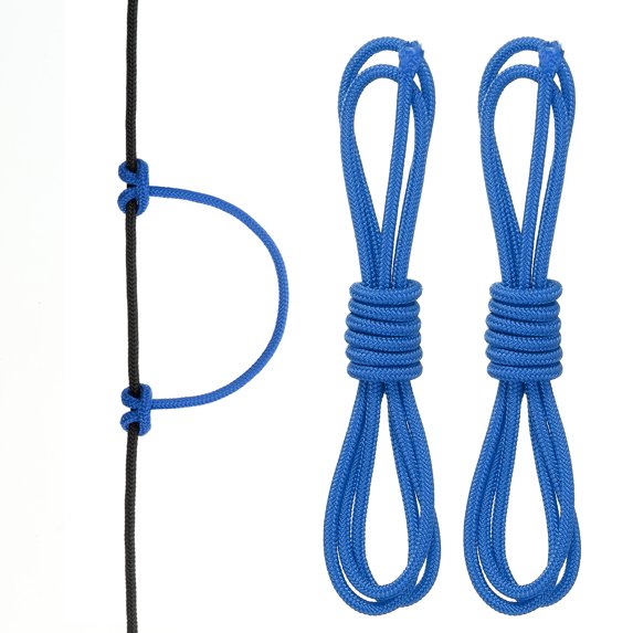 Archery D Loop Rope 2 FT, 2 Pack Bow D Loop String for Bowstring Blue