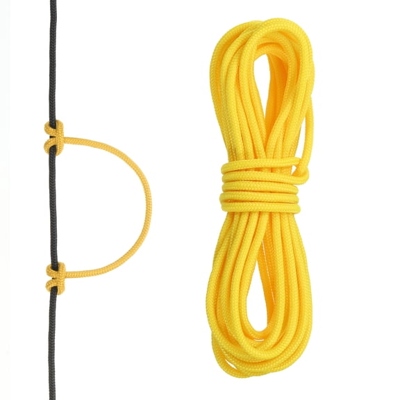 Archery D Loop Rope 3.3 FT, Bow String Release Nock Wire Nocking Loop Ring, Yellow