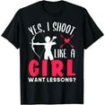 thumbnail image 1 of Archery Design for Girls Bow Hunting T-Shirt, 1 of 3