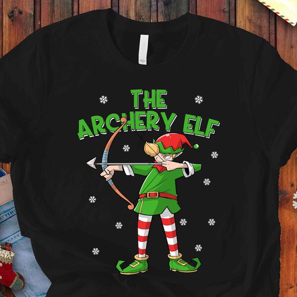 Archery Elf Tshirt for Men, Bow and Arrow Shooting, Archer Shirt