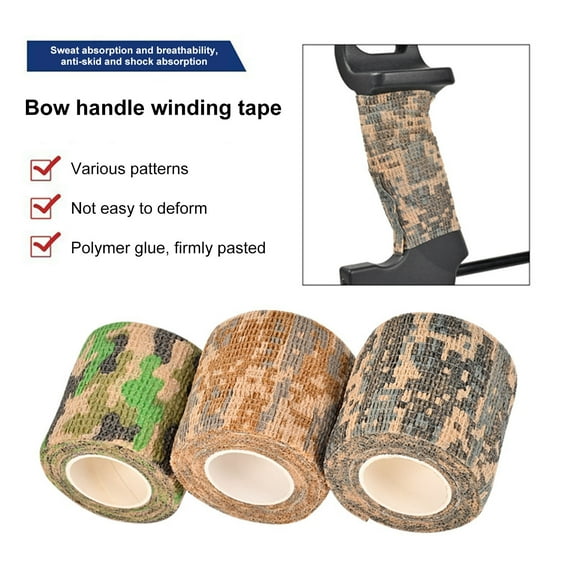 Archery Grip Tape Absorb Sweat Band Non Slip Bow Handle Band Wrap Breathable Grip Tape Wrap Archery Accessories