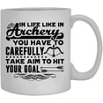 thumbnail image 1 of Archery Hit Your Goal Cup, Coffee Mug, Iced Coffee Mug 11 oz, 1 of 3