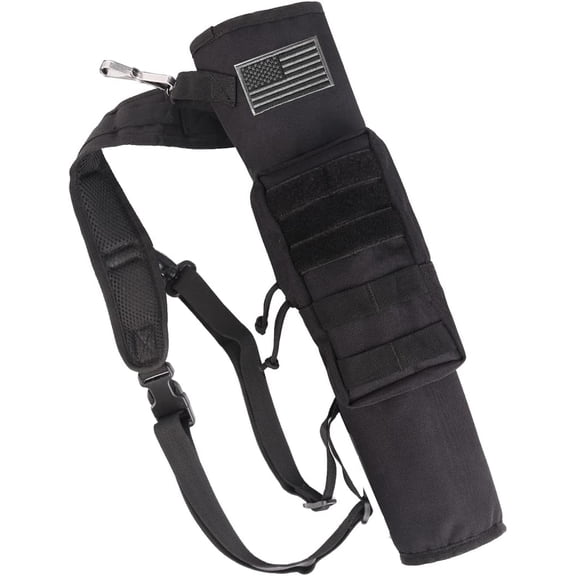 Archery Lightweight Back Arrow Quiver Dual Use Foldable Compact Hip Arrows Bag with Molle System Pocket Hanged for Target Shooting Hunting