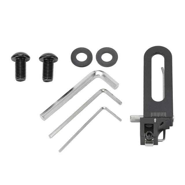 6-Piece Archery Arrow Rest Set - Recurve Bow Accessories - Self-Adhesive Plastic Rests - Black