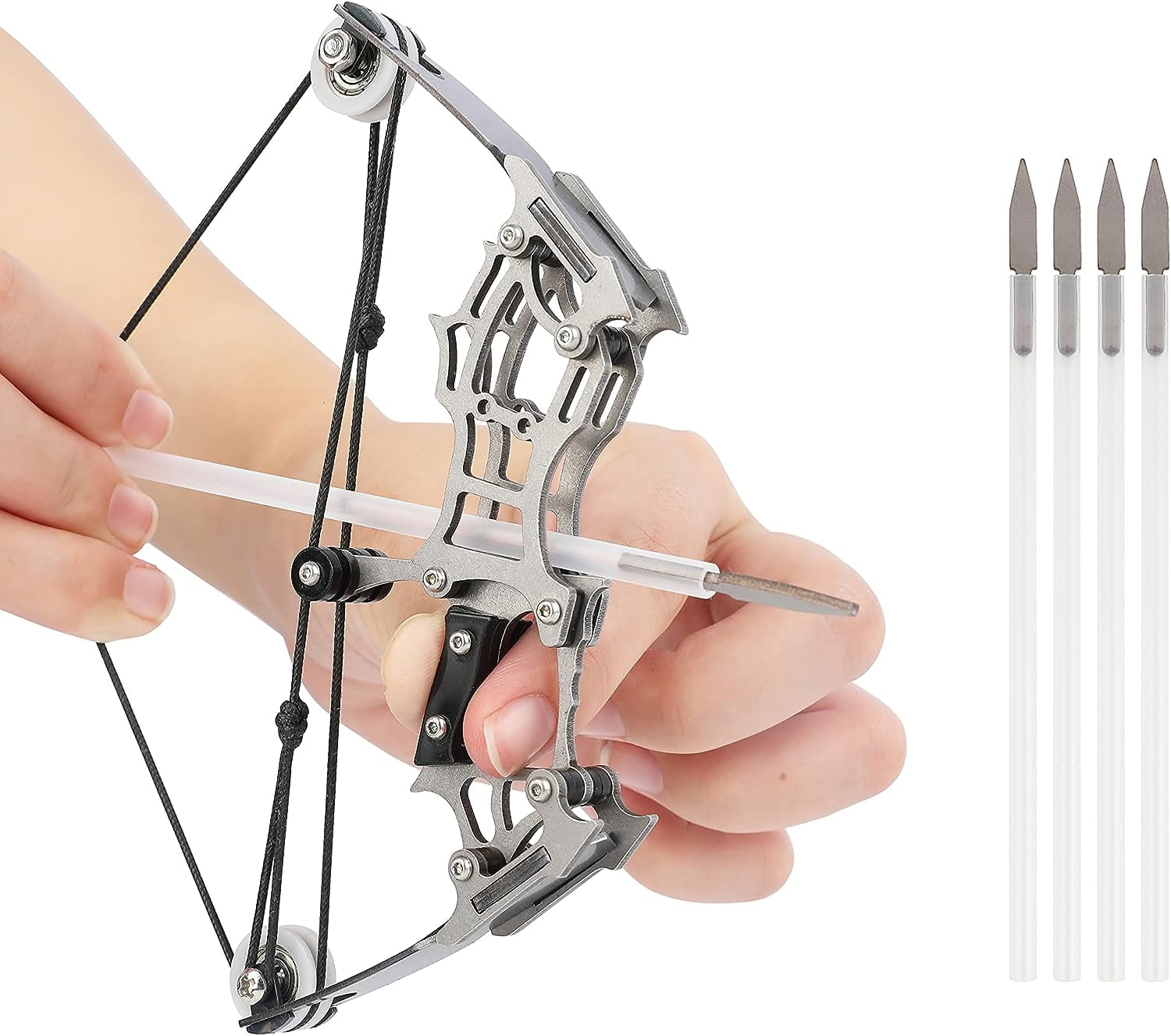 Arc Miniature 16lbs Avec Flèches - Kit De Tir à L'arc Pour Jeune, Jeu En Extérieur Ou Cible
