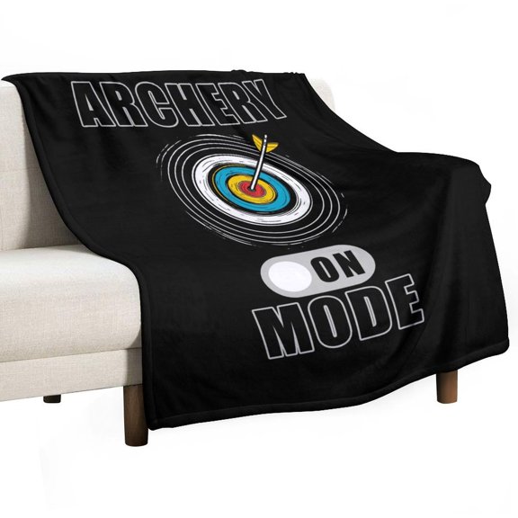 Archery Mode On Hunting Super Soft Blanket Flannel Throw Blanket Flannel Microfiber Blankets for Couch Bed Sofa Fluffy and Warm 50"x60"
