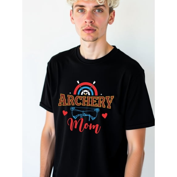 Archery Mom T-Shirt men's t-shirt black elegantly short Summer wear Vintage-inspired, comfortable fit Classic Unisex Shirt Graphic Tee tshirts